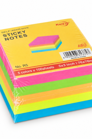 5 Color Cube Sticky Notes