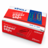 Paper Clips 28mm Plastic Colours 100 pcs x 5 pkts