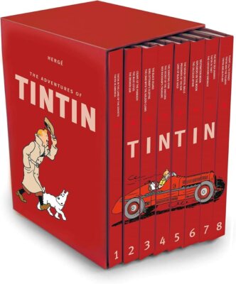 Tintin Box Set 1-8 Books