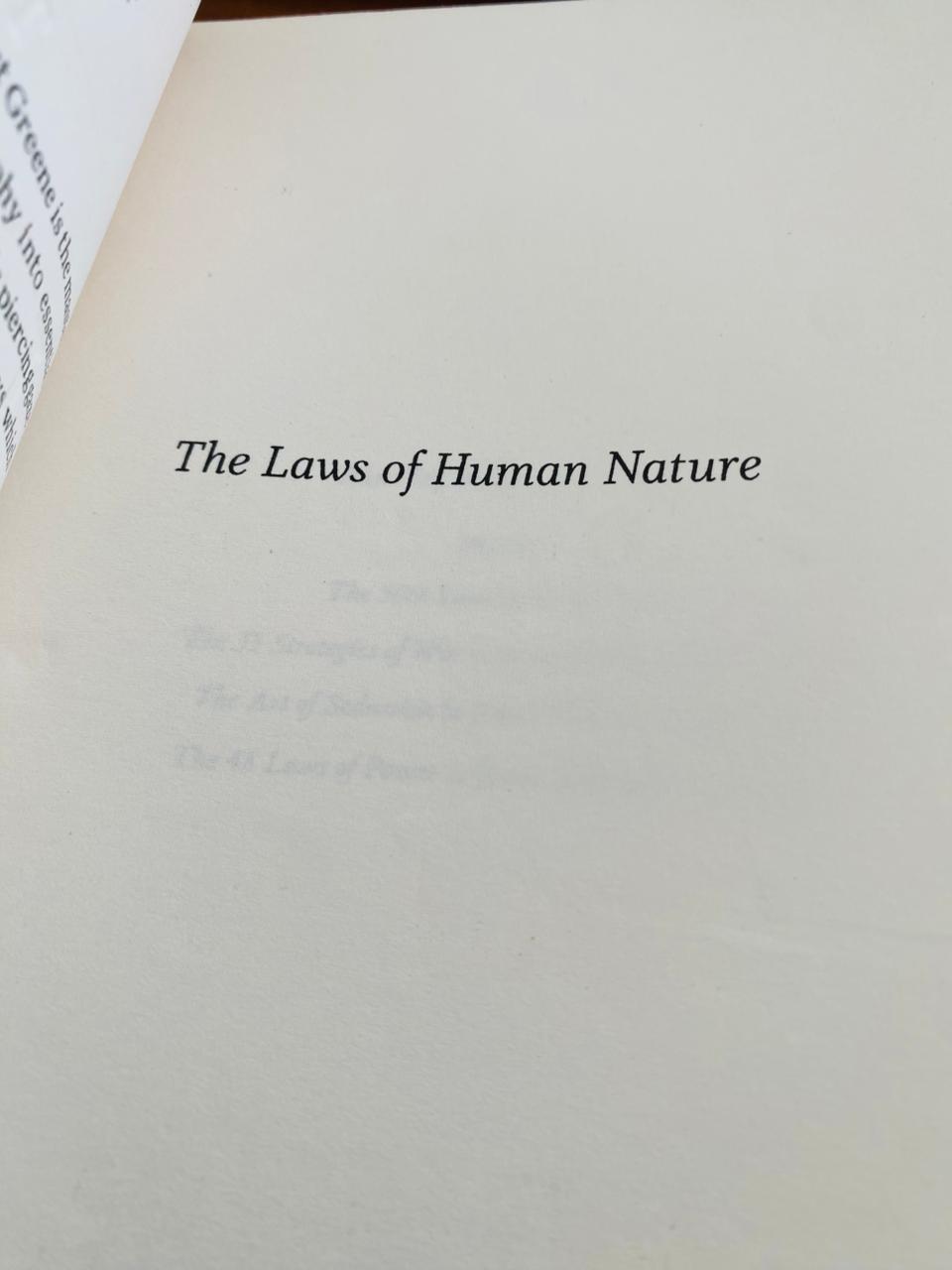 Laws of Human Nature (4)