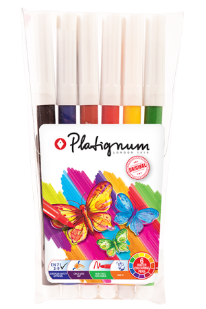 Platignum Water Coloring Pen 6 Colour Pack