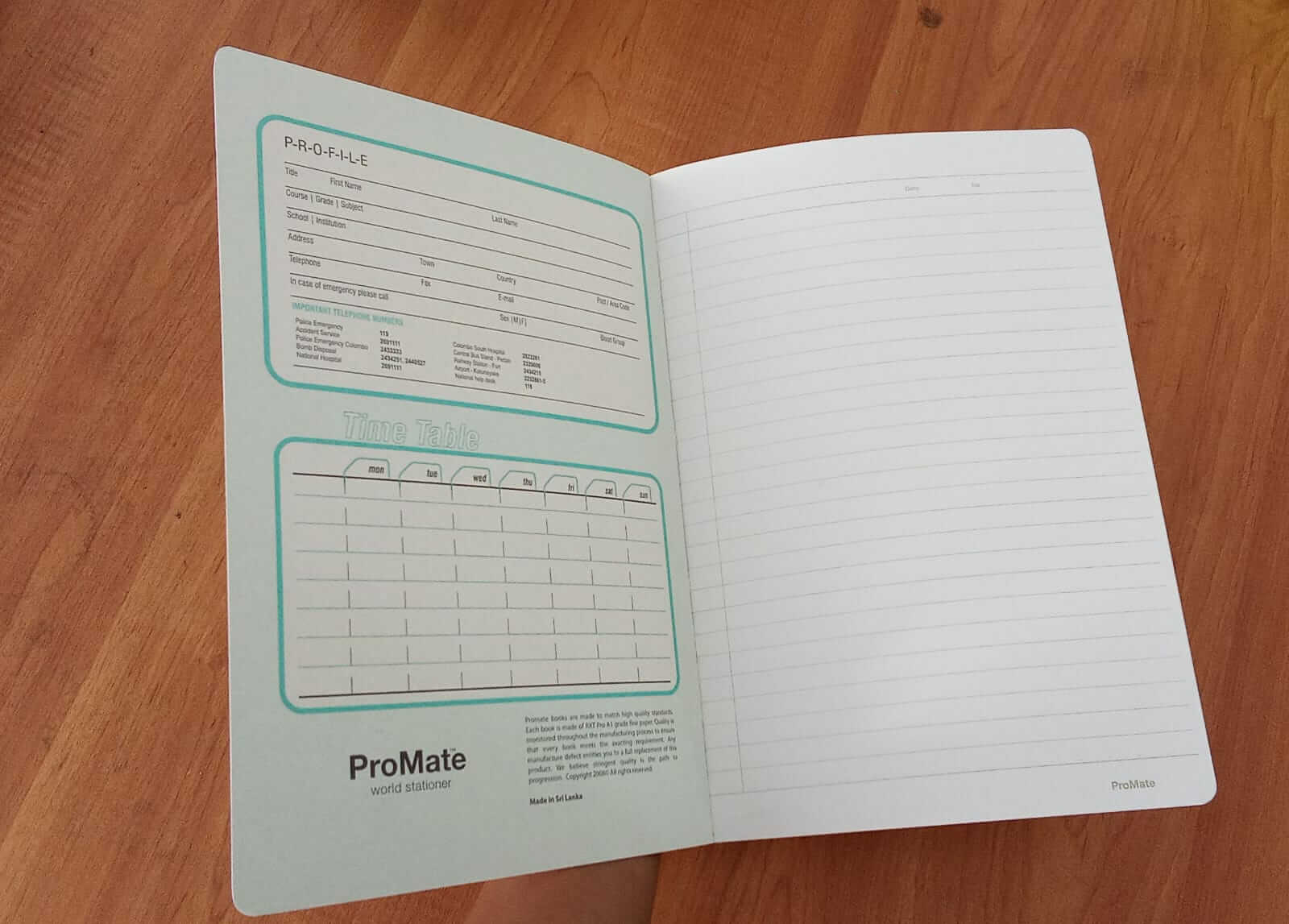 ProMate B5 Single Ruled 200Pgs (2)