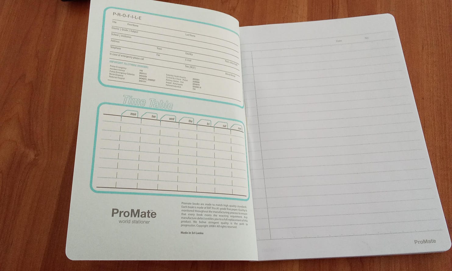 ProMate Exercise Book Single Ruled 160 Pages