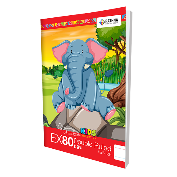 RATHNA B5 DOUBLE RULED 12 80P