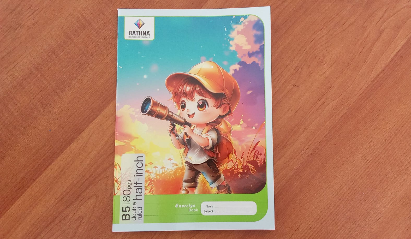 Rathna Exercise 80 Pages Double Ruled Half Inch Book (2)