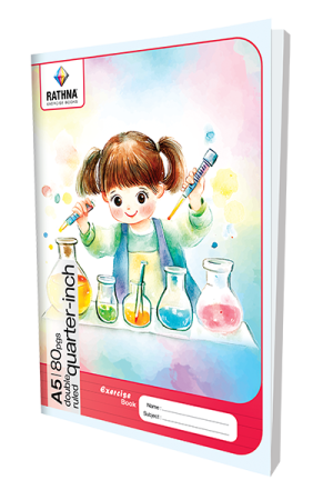 RATHNA B5 DOUBLE RULED 1/4 80P