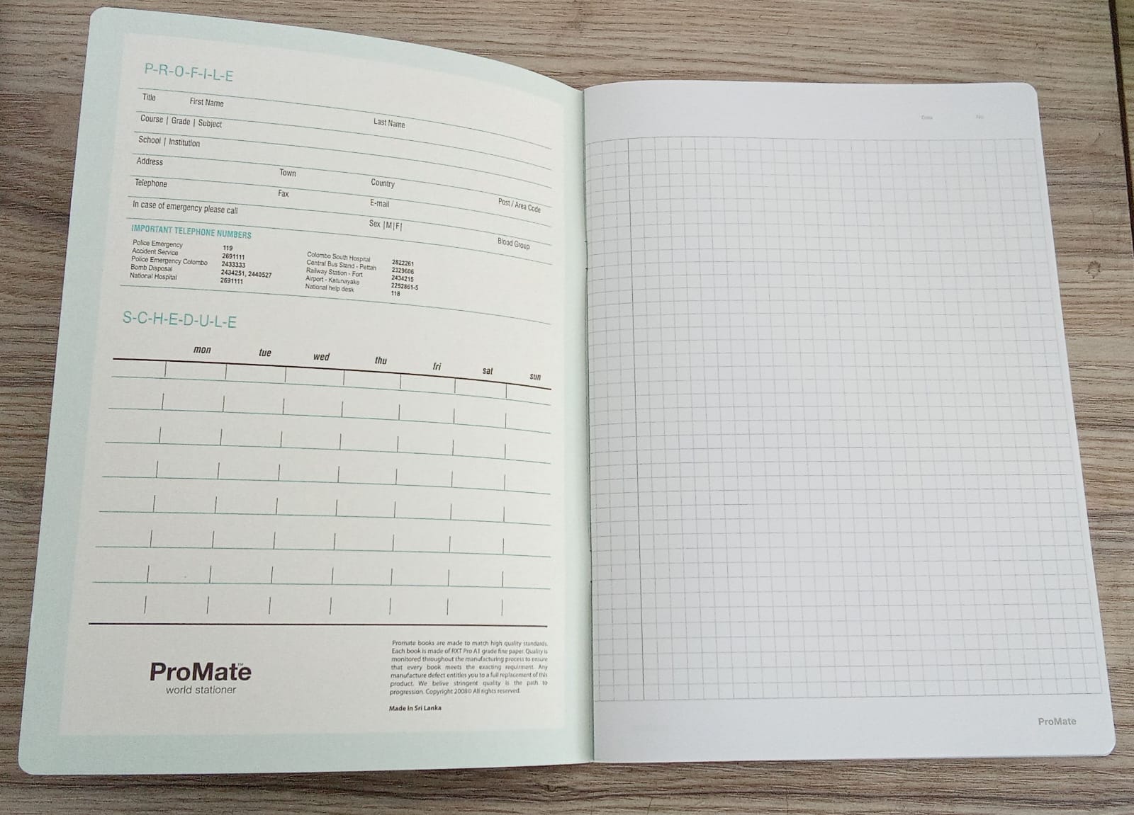The ProMate CR 80Pgs Single Ruled e space fo (4)