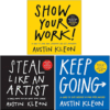 Austin Kleon Creativity Collection – Steal Like an Artist, Show Your Work! & Keep Going – 3 Book Set