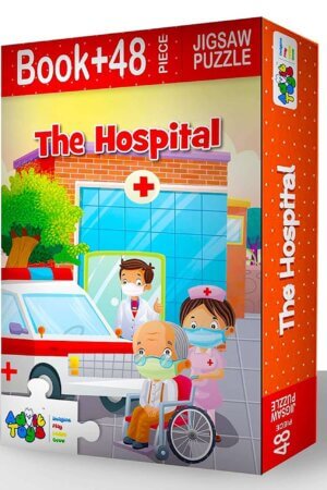 Hospital   Jigsaw Puzzle (48 Piece + Educational Fun Fact Book Inside)