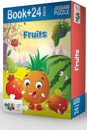 Fruits Jigsaw Puzzle (24 Piece + Fun Fact Book Inside)