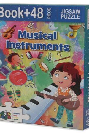 Musical Instruments Jigsaw Puzzle (48 Piece + Educational Fun Fact Book Inside)