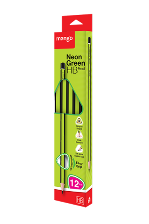 HB Pencil Neon Green 12Pcs Pack