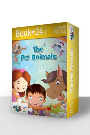 Pet Animals Jigsaw Puzzle (24 Piece + Fun Fact Book Inside)