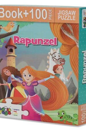 Rapunzel Jigsaw Puzzle (100 Pieces + Educational Fun Fact Book Inside)