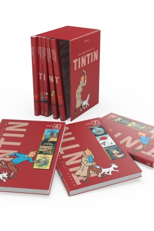 TinTin Book Set of 1-8 Books by Hergé
