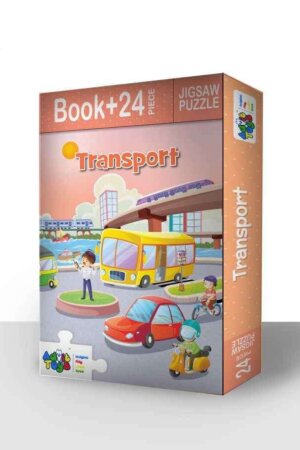 Transport   Jigsaw Puzzle ( 24 Piece + Book Inside)