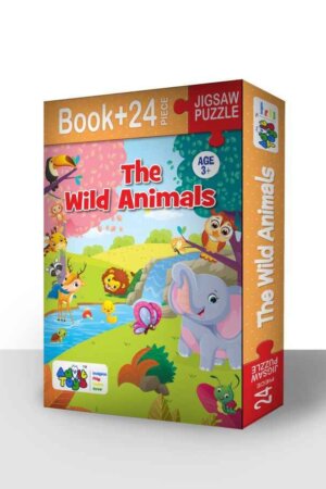 Wild Animals   Jigsaw Puzzle (Book + 24 Piece   Age 3+)