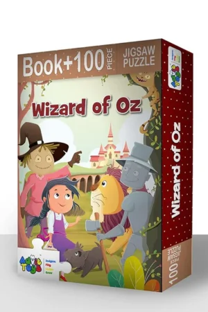 Wizard of Oz – Jigsaw Puzzle (100 Pieces + Educational Fun Fact Book Inside)