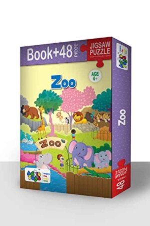 Beauty and The Beast Jigsaw Puzzle (100 Pieces + Educational Fun Fact Book Inside)
